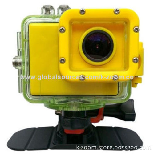 Action Camera with 150 Degrees Wide Angle, Loop Recording Supported